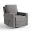  Fauteuil d'appoint rembourré pivotant à 360 ° Acc32 pour salon avec accoudoirs en bois massif et repose-pieds extensible pour le salon