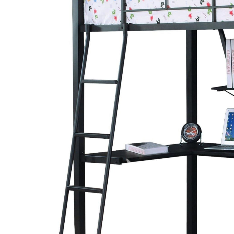 Lit mezzanine simple avec bureau Senon