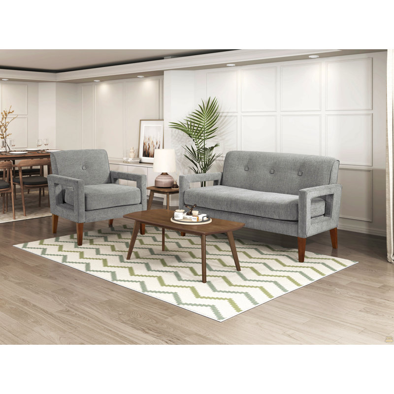 Ensemble de causeuse 2 pièces Modern Living Furniture, Gris