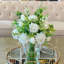 White Real Touch Rose Centerpiece