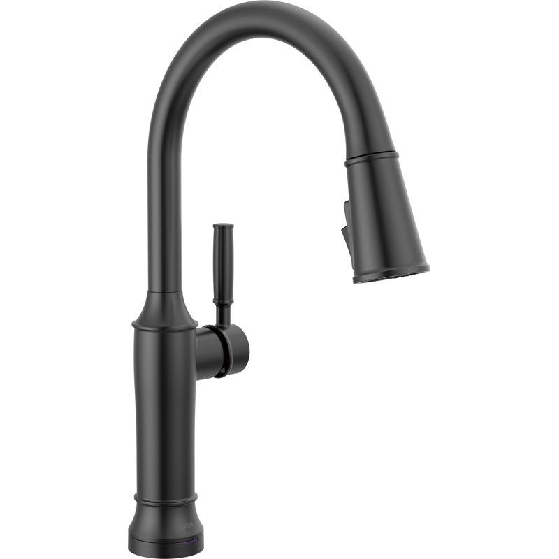 Renaldi Touchless Kitchen Faucet with Touch Technology, Matte Black Kitchen Sink Faucet, ProClean Kitchen Faucet, Pull Down Kitchen Faucet, Matte Black