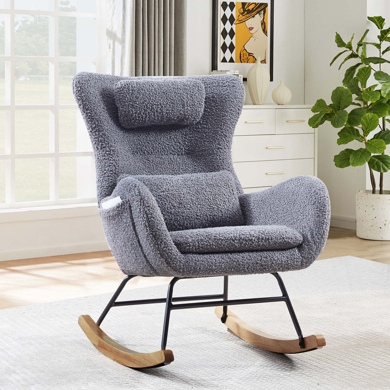 Fauteuil l 33,07 po Jaquelina, gris