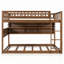 Lit plateforme double en bois massif avec tablettes, lumières à changement de couleur et panneau perforé-1182242765