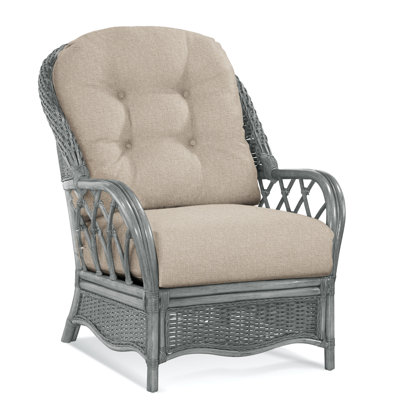 Chaise avec accoudoirs en rotin Everglade