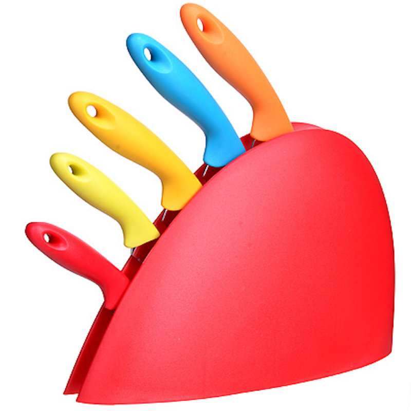 Mayer & Boch 5 Piece Stainless Steel Knife Block Set