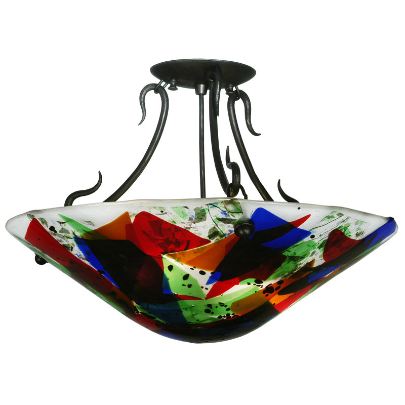 Metro Fusion Colorito 2 - Light Semi Flush Mount