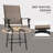 Outsunny Set Of 2 Outdoor Swivel Bar Stools With Armrests, Bar Height Patio Chairs With Steel Frame For Balcony, Poolside, Backyard, Brown