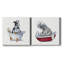 «Bathing Beauty I», ensemble de 2 reproductions sur toiles tendues-939169973