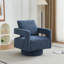 Fauteuil d'appoint pivotant revêtu de tissu bouclé-112730288