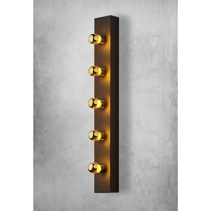 Phoenix Steel Flush Mounted Sconce