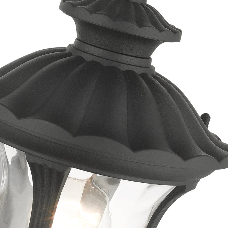 Courteau Outdoor Pendant, 14", Black