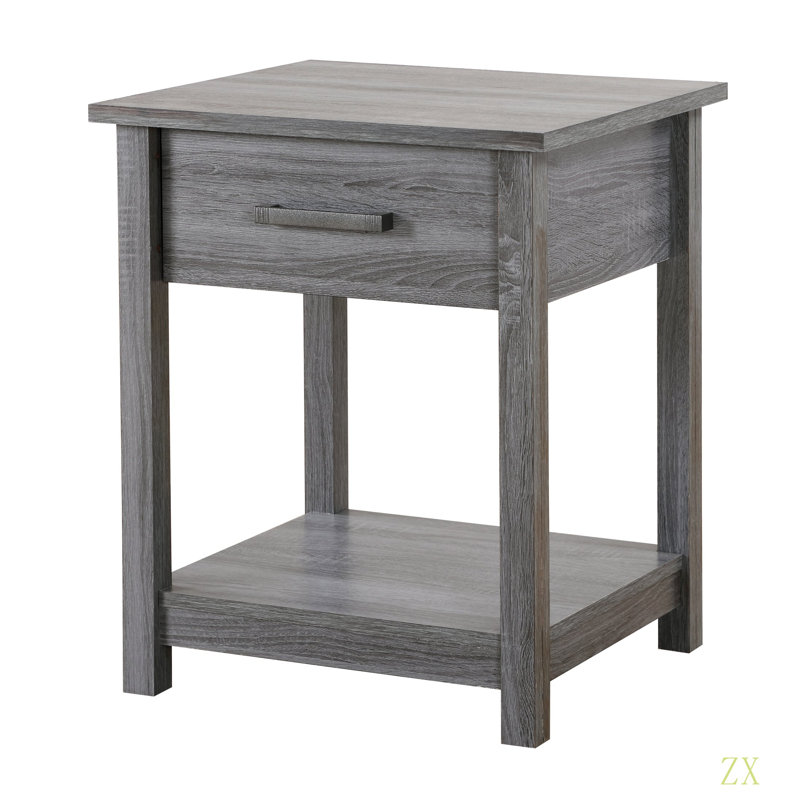 Table de chevet chic et contemporaine, Gris