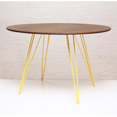 Williams Oval Metal Base Dining Table