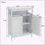 Armoire de salle de bain polyvalente avec portes à double volet et beaucoup de rangement