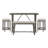 4PC Counter Height Dining Set Counter Height Table With Bench 2X Stools Foam Cushioned Seats Kitchen Dining Breakfast Furniture
