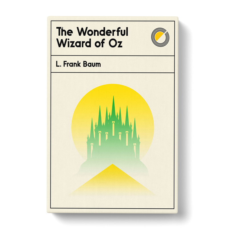 Book Cover the Wonderful Wizard of Oz L. Frank Baum - Wrapped Canvas, 91cm H x 60cm W x 3cm D