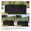 Metal Rectangular Planter Box with Drainage Holes, Outdoor Plant Container for Patio, Yard, or Balcony-1488350030
