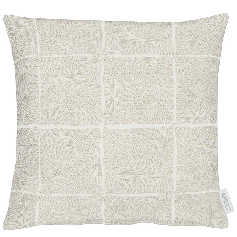 Brais Square Throw, Gold/Ivory, 39cm H x 39cm W, Polyester/Polyfill