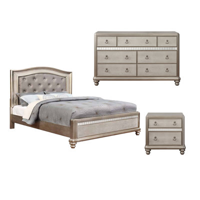 Ensemble de chambre avec grand lit 3 pièces Sabin
