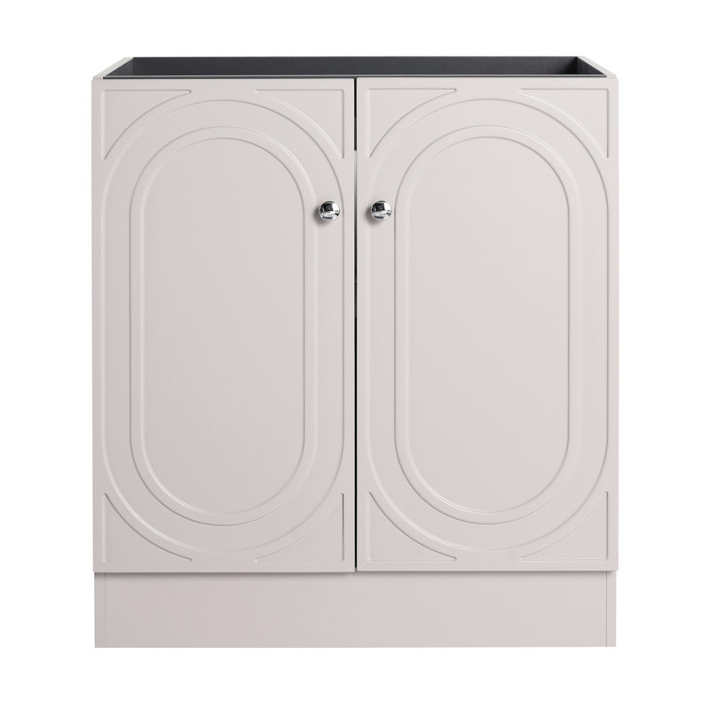 Commode de salle de bain kaki 30 po - Meuble-lavabo moderne à fermeture en douceur, 30"