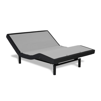 Base de lit réglable de 10 pouces avec support mural, port USB, massage, compatible avec les matelas, prises intégrées