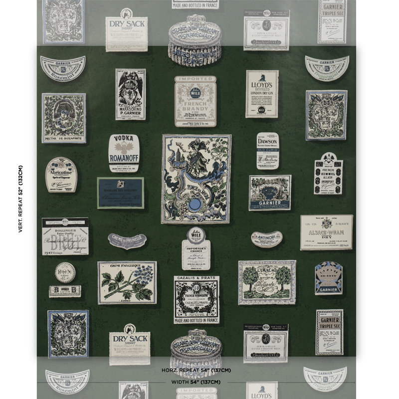 Schumacher x Backdrop Salud Wallpaper, Rosemary