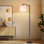 Lampe sur pied à arc avec abat-jour réglable Imprimé vache rose Formes abstraites douces Imprimé animalier Lampe sur pied 3 températures de couleur à intensité variable avec interrupteur au pied pour chambre à coucher