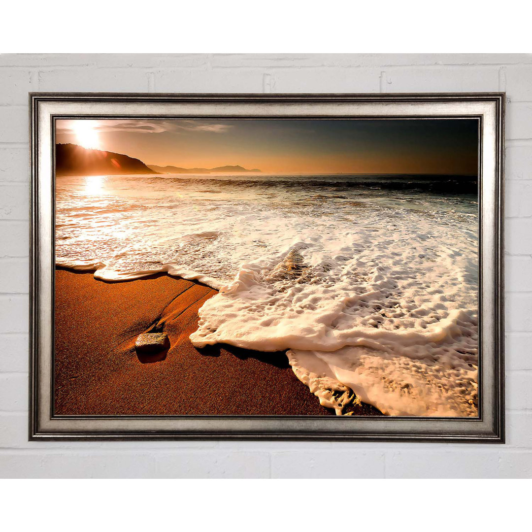 Gerahmtes Leinwandbild Sunset Ocean Delight