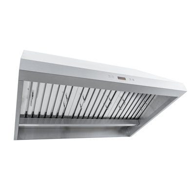 Hotte murale PROLINE de 48 pouces, conduit, 2000 pi³ / min, acier inoxydable, lumières DEL, commande tactile ACL, moteur de soufflage ULTRA-SILENCIEUX, 4 vitesses, garantie de 3 ans