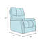 Fauteuil inclinable berçant en cuir Maverick-108531532-128717751
