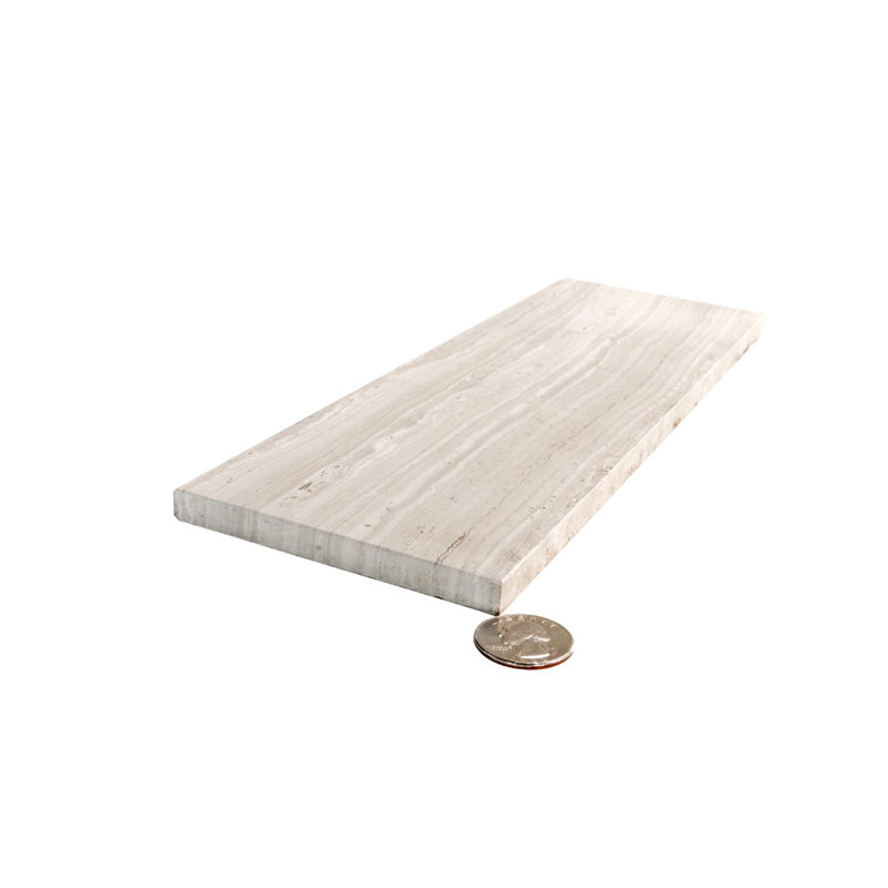 4" X 12" Honed Subway Marble Tile, Wooden Beige