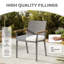 Outdoor 4'' Dining Chair Seat Cushion-1608959200-1608959201