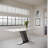 Modern Dining Table Sets for 6, White Sintered Stone Dining Table With PU Upholstered Chairs-100553300-100553301