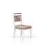 Chaise à dossier en corde de bois massif avec revêtement en vanille de 20,04 po Profondeur, siège de 29,42 lb, bois, 24,89 W, profondeur