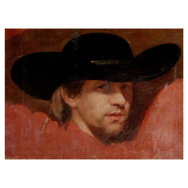 Portrait présumé être l'artiste par Francisco de Goya - Estampe numérique, H 32 po x l 40 po