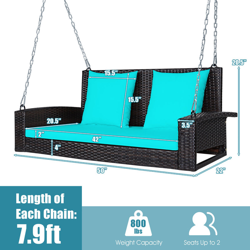 Balancelle Costway, Bleu