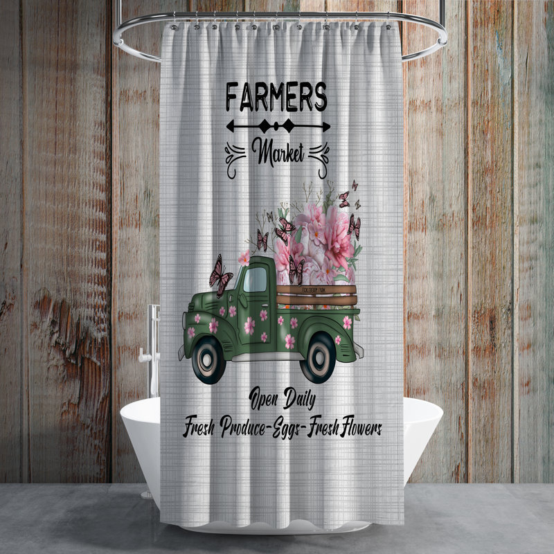 Baram Shower Curtain, 74" H x 71" W