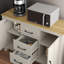 Limestone Wide 2 Door 3 Drawer Sideboard-667503284