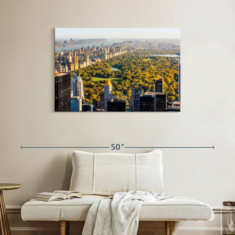 Vue matinale de Kavia Central Park, H 26 po x l 39 po