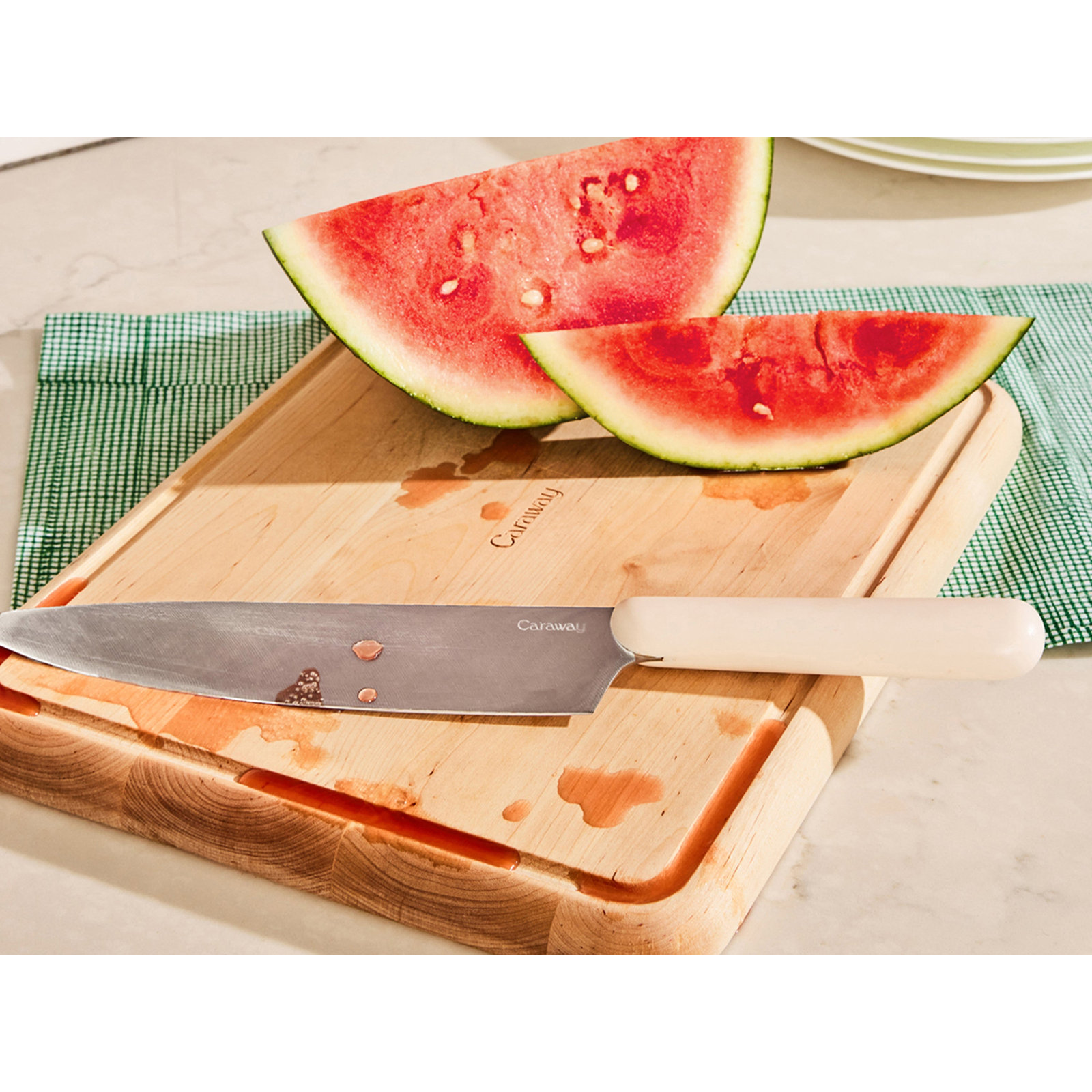 Caraway 14-Piece Knife and Utensil Set, Cream