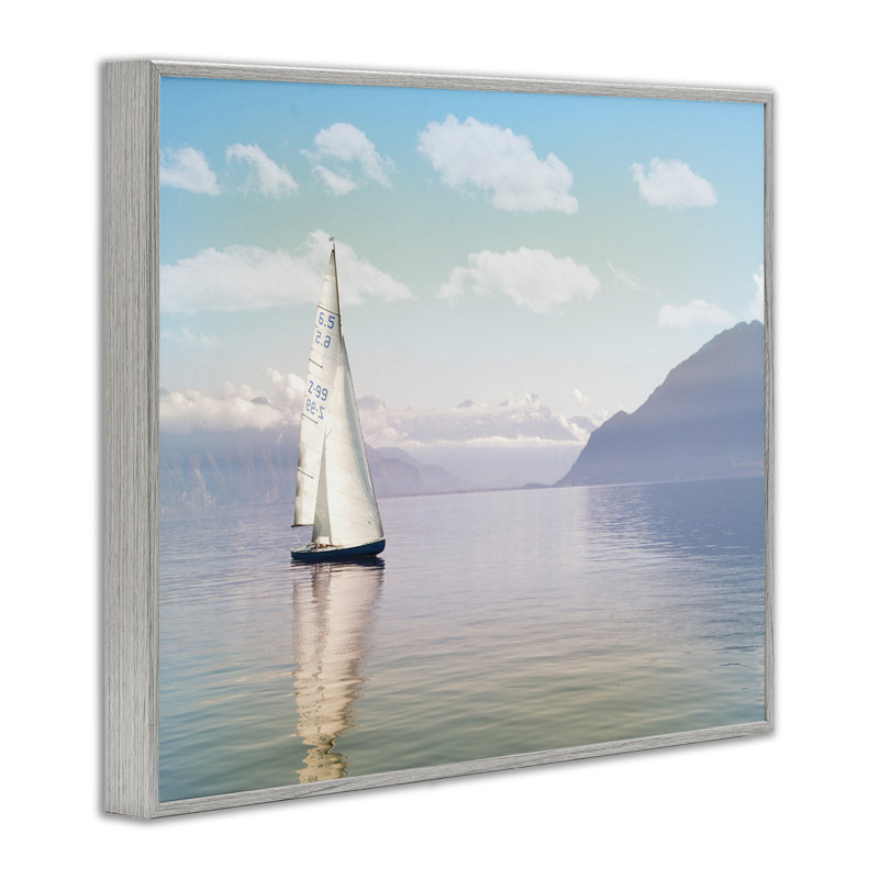 Giclée encadrée par Ocean Sails, design par Marcus Prime, Giclée de ferme grise encadrée, H 11 po x l 14 po