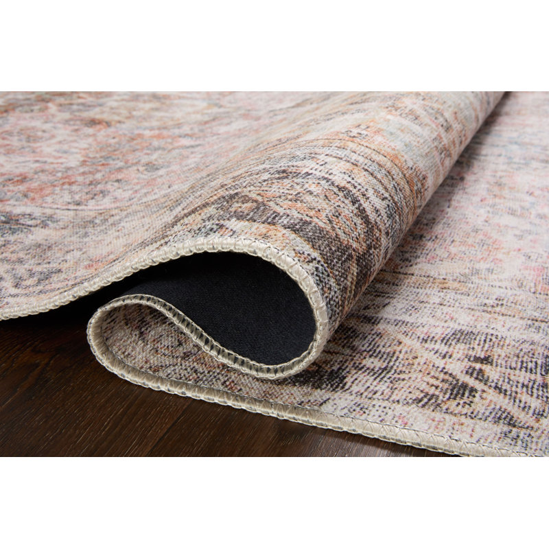 Adrian Charcoal Timeless Oriental Runner Rug 24" x 60"