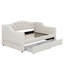 Lit de jour rembourré avec ceinture à DEL et lit gigogne, canapé-lit en lin pour enfants, chambre à coucher, aucun sommier nécessaire-2000938308-2000938362