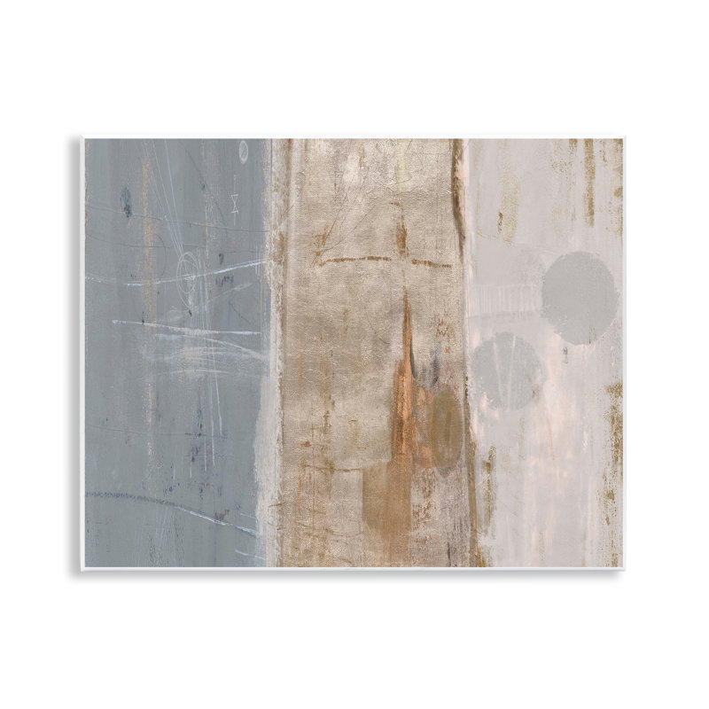 «Tunnel Vision Abstraction», art mural sur bois par Kingsley
