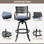 Tabouret de bar pivotant en aluminium 29,6 po avec coussin Sunbrella-459439398