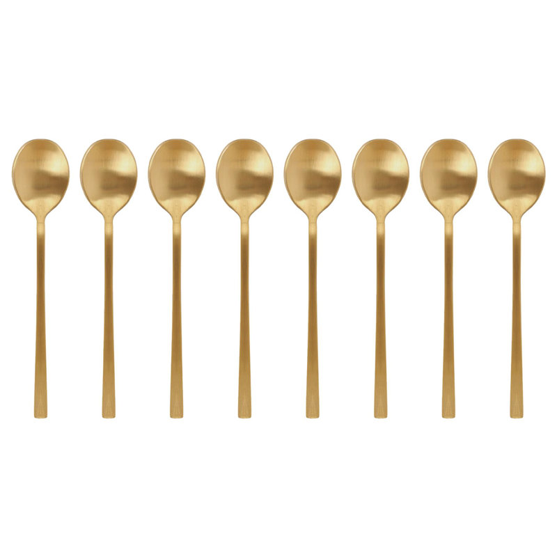 Argon Tableware Stainless Steel Teaspoons, Gold
