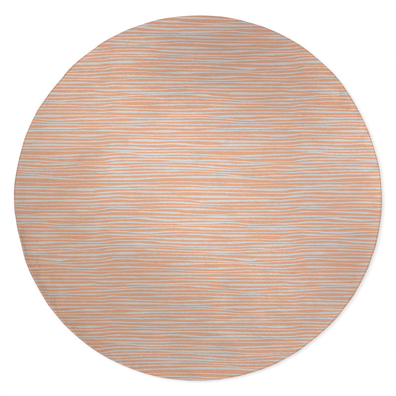 Thick N Thin Non-Slip Outdoor Rug, Round 5'