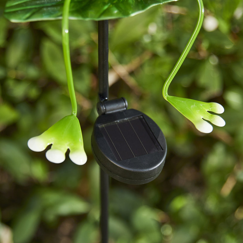 39"H Solar Powered Frog Garden Stake