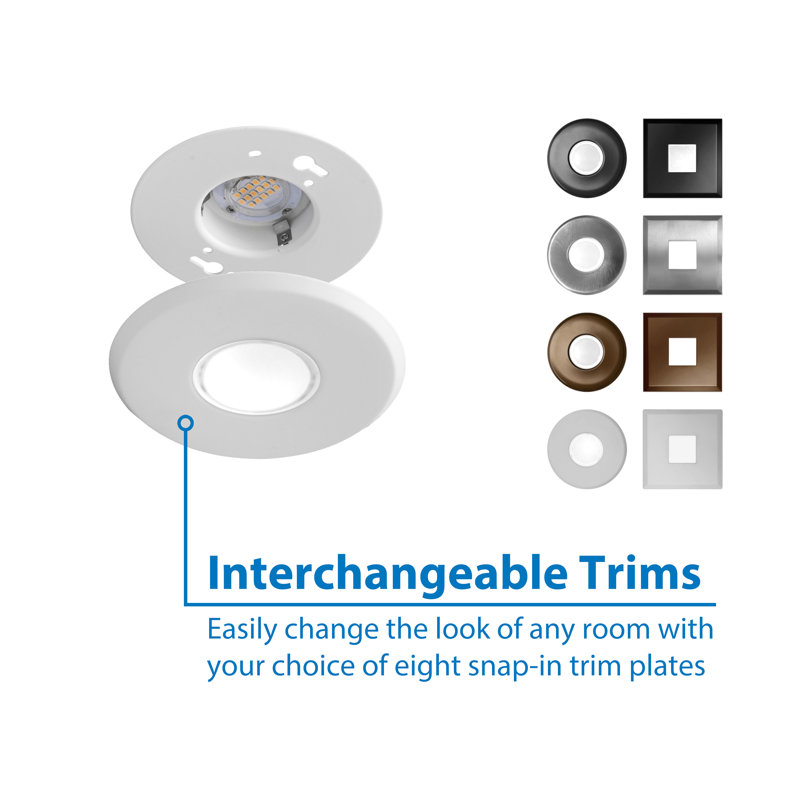 Sleek Satin White 4" LED Flush Mount Ceiling Light, Energy-Efficient