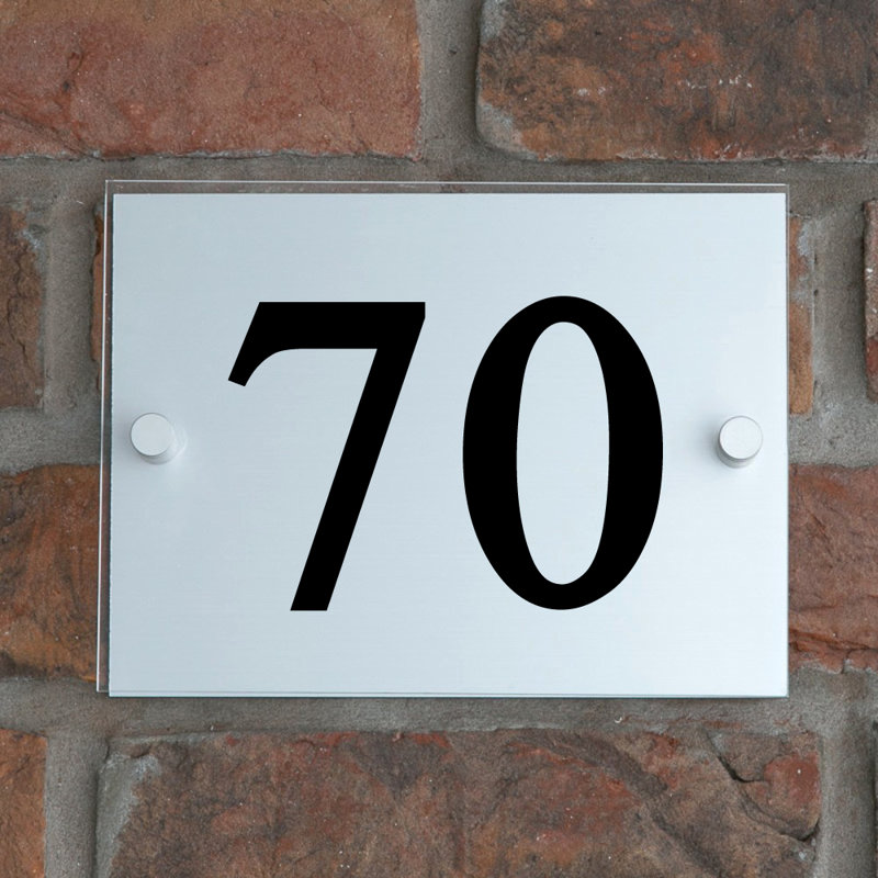6in. Champy Surface/Flush Mount House Number, 70